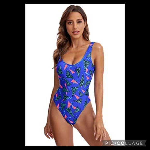 Other - Blue one piece swimsuit.